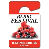 UV-Coated (1S) Plastic Hang Tag / Parking Permit- 3x4.5 - 10... from ASI...