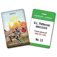 Plastic UV-Coated (1S) I.D./Wallet Card with Punch - 3.375x2... from ASI...