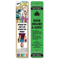 Plastic Bookmark - 1.75x8 UV-Coated (1S) w/Page Holder - 10... from ASI 91760...