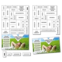 Magna-Phrase Magnet - 3.5x5.75 with Business Card Magnet - 2... from ASI...