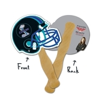 Mini Hand Fan - 5.25x5 Football Helmet Shaped Laminated - 14