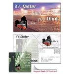 Magna-Peel Postcard (8.5x5.25) - Laminated with 3.5x4 Magnet