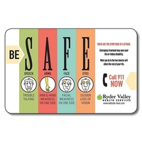 Custom Size / Shape - UV-Coated (1S) Paper Card (8 Out)... from ASI 91760...