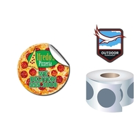 Roll Stickers / Decal - Outdoor Permanent - 2.0" Diameter Ro... from ASI...