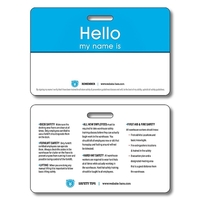 Plastic UV-Coated (1S) I.D./Wallet Card with Punch - 2.125x3... from ASI...