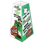 Table Tent - Large Four Sided Pyramid - UV-Coated (1S) - 4.2