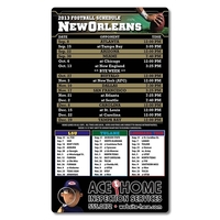 Magnet Football Sport Schedules - 4x7 Round Corners - NO1... from ASI 91760...