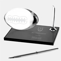 Frosted Football Pen Set