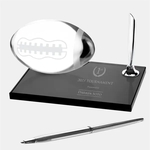 Frosted Football Pen Set