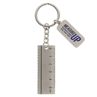 Metal ruler key chain with customization.... from ASI 62190 Illini