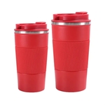 Powder Coated Stainless Steel Thermal Tumbler with Lid