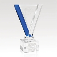Optical crystal award with striking cobalt blue accent.... from ASI 93986...