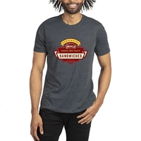 Next Level pre-shrunk men's polyester / cotton sheer jersey tee with... from...