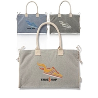 Recycled cotton canvas tote bag with padded handles.... from ASI 39552 BEL Promo