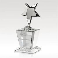 Crystal award encased in a black velvet gift box.... from ASI 93986...