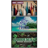 3' x 5' floor mat made or fade-resistant and stain resistant... from ASI...