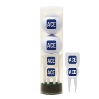 Golf Ball Tube with Six Tees & Divot Tool