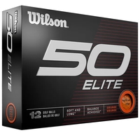 The Wilson Staff Fifty Elite orange golf ball delivers balance to... from ASI...