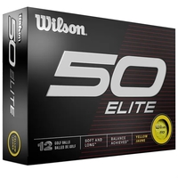 The Wilson Staff Fifty Elite yellow golf ball delivers balance to... from ASI...