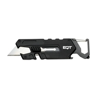 4.3" long stylish metal box cutter with a carabiner attachment. Features......