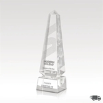 Kasmir Optical Crystal Obelisk Award