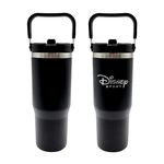 Tumbler with Handle and Built-In Straw, 30 oz.