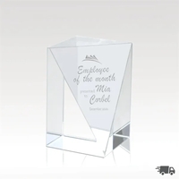 Polished Crystal Award - Sleek & Elegant Design - Brilliance