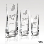 Optical Crystal Tower Award - Radiant Glow