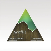 Triangle Plaque - Acrylic & Wood Full-Color - Edge Puzzle