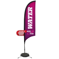 7' razor sail sign made of super poly knit fabric with... from ASI 87188...