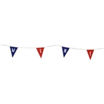 9" x 12" Triangle Pennant String Single-Sided (30')