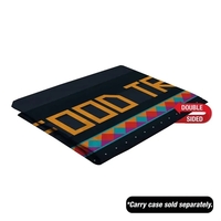 13' double-sided replacement flag with teardrop shape; designed for use...