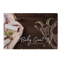 4' x 6' vinyl banner that's light-duty for indoor or short-term... from ASI...