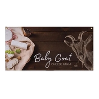 2' x 4' vinyl banner that's light-duty for indoor or short-term... from ASI...