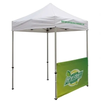 6' deluxe tent half wall kit with stabilizing bar; wall constructed... from...