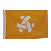 12" x 18" nylon flag with canvas heading, brass grommets and... from ASI...