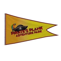 3' x 5' nylon burgee flag with canvas heading, brass grommets... from ASI...