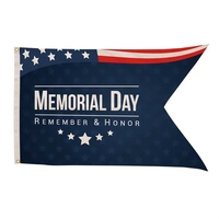 2.5' x 4' Nylon Guidon Flag Single-Sided