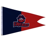2' x 3' nylon burgee flag with canvas heading, brass grommets... from ASI...