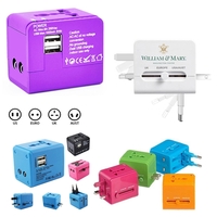 This World Travel Adapter with 2 USB Ports is available in... from ASI 79909...
