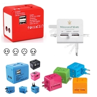 This World Travel Adapter with 2 USB Ports is available in... from ASI 79909...