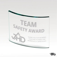 Premium jade glass award with customization and several size options.... from...