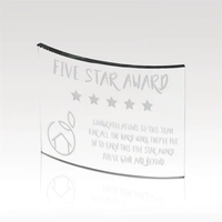 Glass award available in two sizes and customizable.... from ASI 93986...