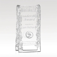 Premium jade glass award with sand etch option for customization.... from ASI...