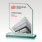 Expertise Jade Glass Wedge Award