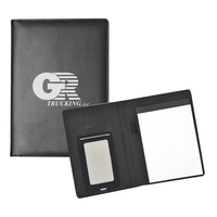 Padfolio with smartphone sleeve
