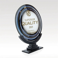 Award with deep blues accented by black edges, complemented by a... from ASI...