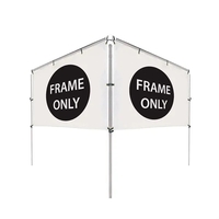 10'W x 5'H In-Ground Banner Hardware - V-Shape Banner