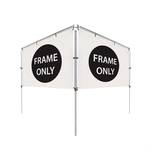 10'W x 5'H In-Ground Banner Hardware - V-Shape Banner
