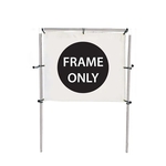 6'W x 5'H In-Ground Banner Hardware - Single Banner